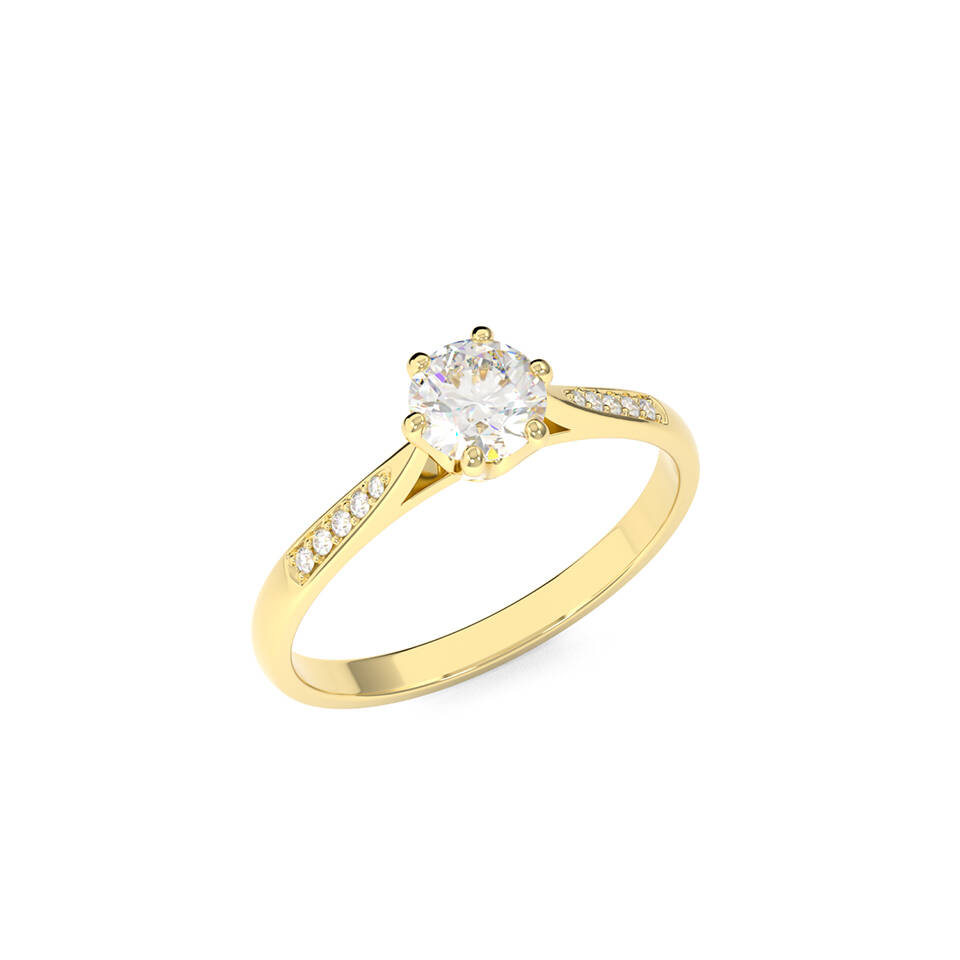 WG 014 Shoulder set solitaire 2