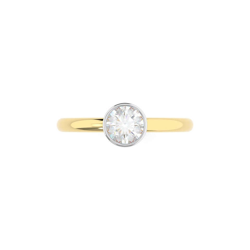 WG 019 Solitaire bezel ring 3