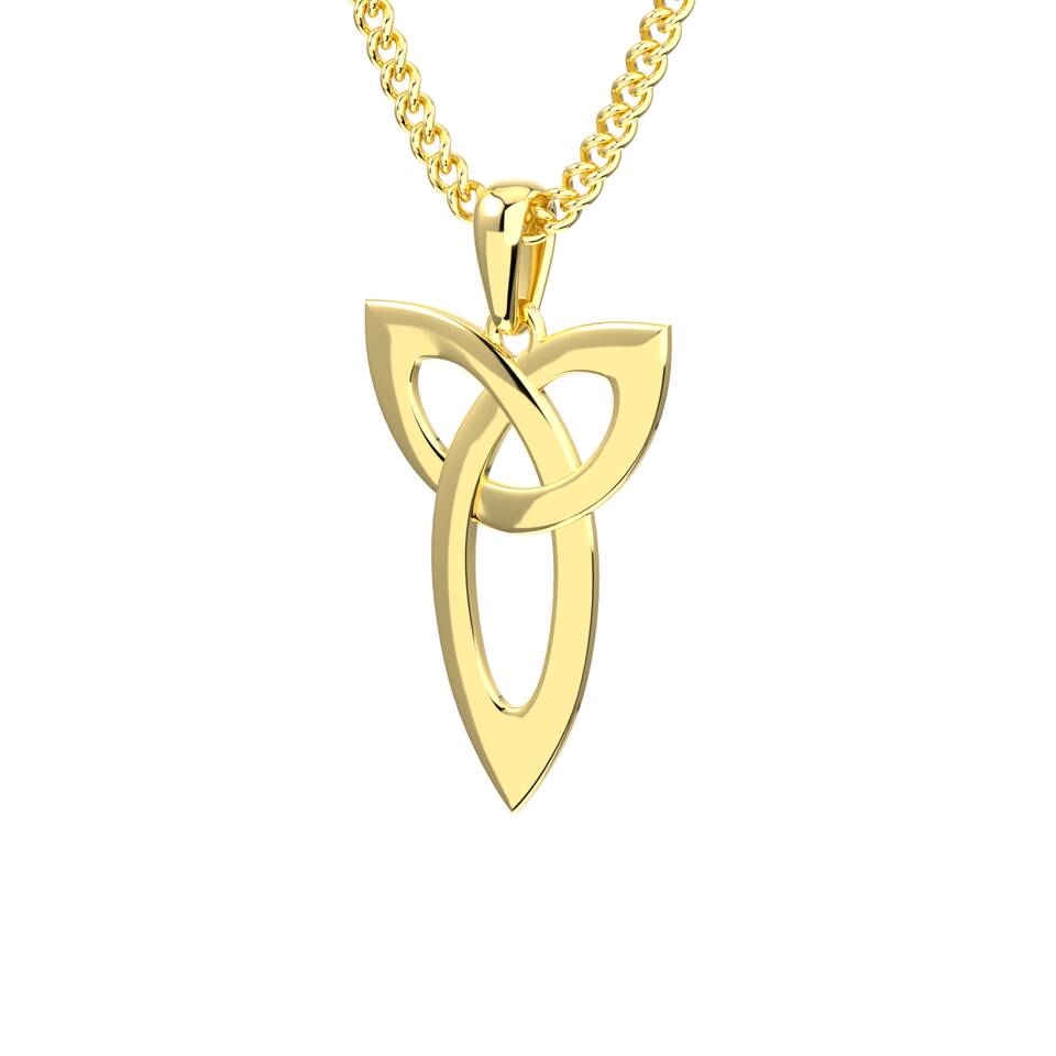 10 Trinity Knot Elongated Pendant 1