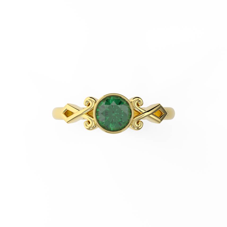 06 Shoulder Detail Ring Solitaire 1