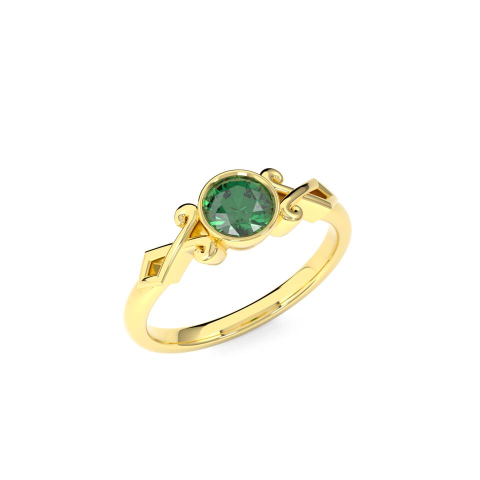 06 Shoulder Detail Ring Solitaire 2