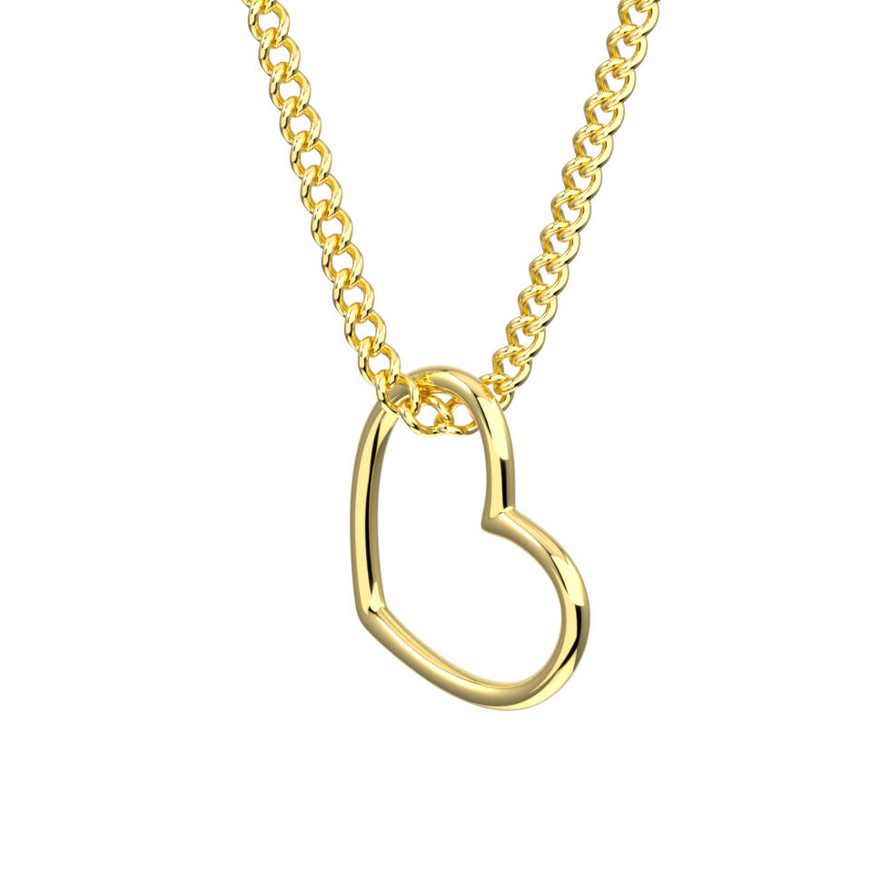 WG 030 1 Heart pendant plain 1