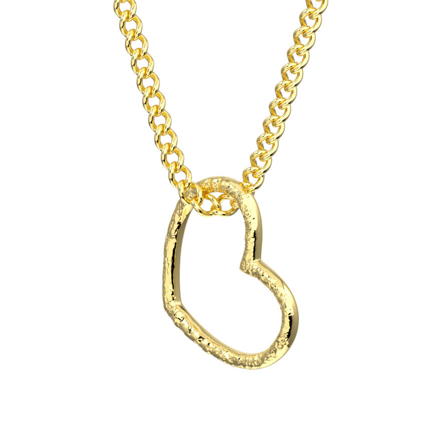 WG 030 1 Heart pendant textured 5