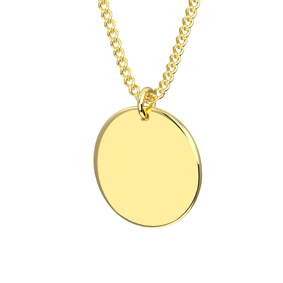 WG 032 Disk pendant plain 1