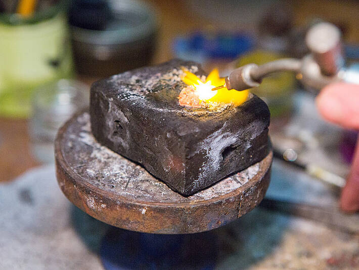 Making a Welsh Gold wedding ring 4