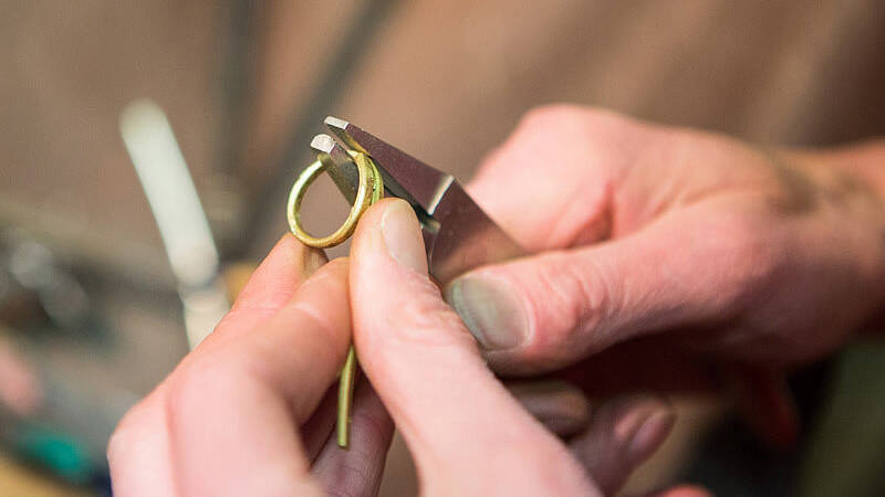Making a Welsh Gold wedding ring 10