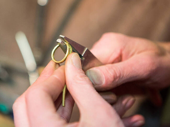 Making a Welsh Gold wedding ring 10