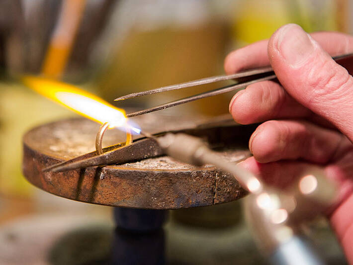 Making a Welsh Gold wedding ring 13